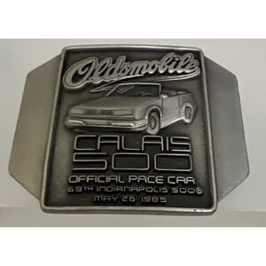 1985 Indy 500 Belt Buckle Oldsmobile Calais # 100‎ of 500